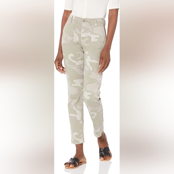 Nwt Paige Mayslie 25 Camo Straight Leg Pants Utility - Picture 1 of 11